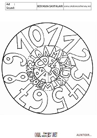 Mandala boyama sayfaları